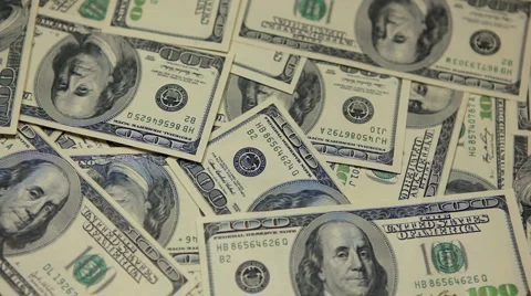 Money Counting, American Dollars, Rich Business Man Earning, US Currency, Bills Stock Footage