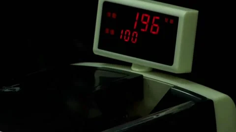 Money counting equipment for calculation. Stock Footage 208584589