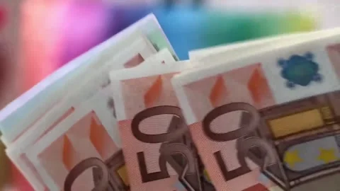 Money Counting Stock Footage 256978591