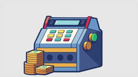 Money counting machine Video stock 333290907