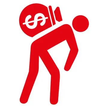 Money Courier Icon from Commerce Set Stock Illustration