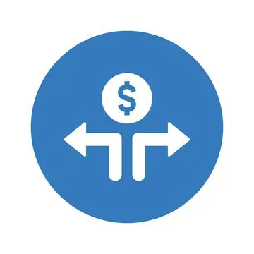 Money Decision icon. Stock Illustration