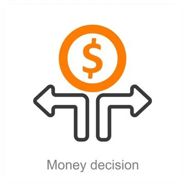 Money decision Stock Illustration