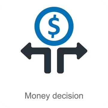 Money Decision Stock Illustration