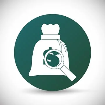 Money design. value icon. Flat illustration , vector Stock Illustration