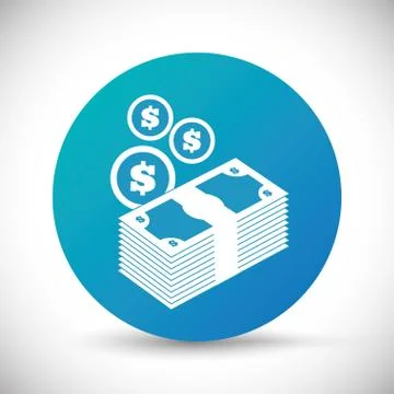 Money design. value icon. Flat illustration , vector Stock Illustration