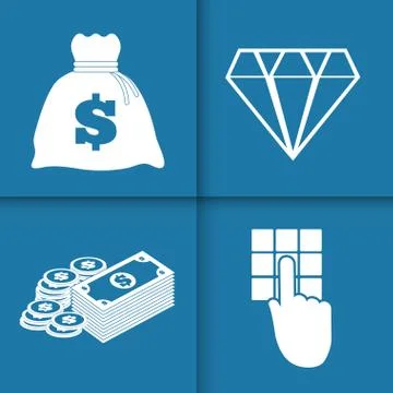 Money design. value icon. Flat illustration , vector Stockillustratie