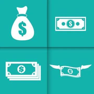 Money design. value icon. Flat illustration , vector Stock Illustration