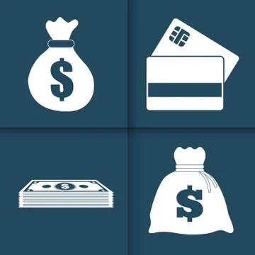 Money design. value icon. Flat illustration , vector Stock Illustration