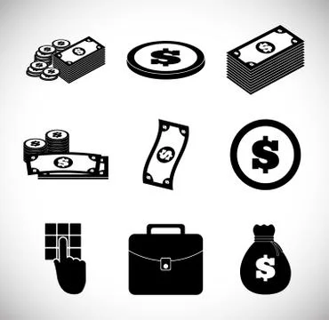 Money design. value icon. Flat illustration , vector Stock Illustration