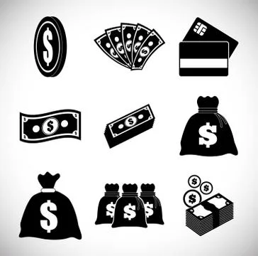 Money design. value icon. Flat illustration , vector Illustrazione stock