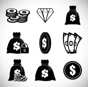 Money design. value icon. Flat illustration , vector Illustrazione stock