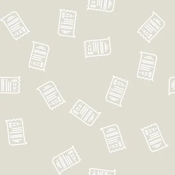 Money discount line vector seamless pattern Stock Illustration