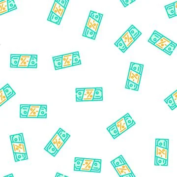 Money discount vector seamless pattern Stock-Illustration