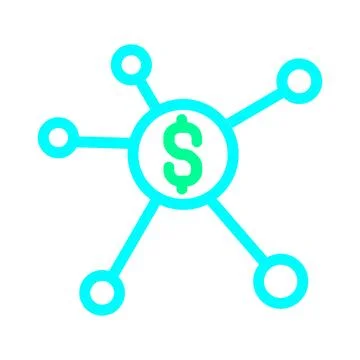 Money Distribution Icon Stock Illustration