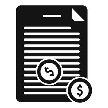 Money document icon simple vector. Bank finance イラスト素材