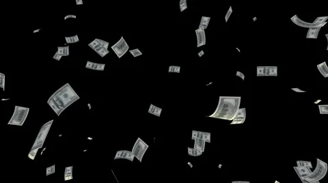 Money Dollar L cm with alpha Stock Footage