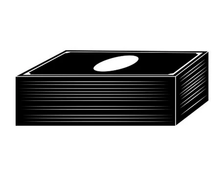 Money dollar note stack vector symbol icon design. Stock Illustration