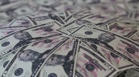 Money Dollar paper baknote Stock Footage 67948682