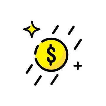 Money dollar vector logo Illustrazione stock