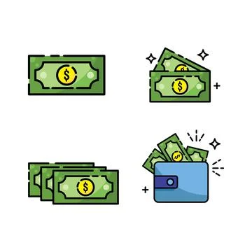 Money dollar vector logo 스톡 일러스트