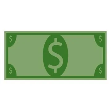 Money dollars icon. Stack of dollar bills. Stock Illustration