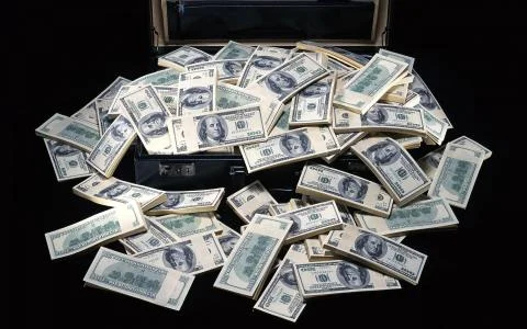 Money dollars Foto stock