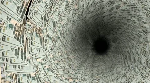 Money Down The Drain Stock Footage 10805716
