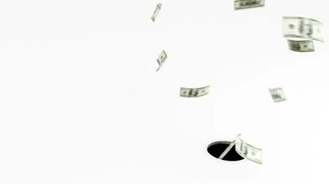 Money down the drain Stock Footage 26034138