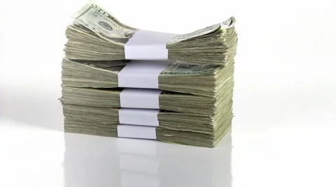Money Drop Video stock 65429197