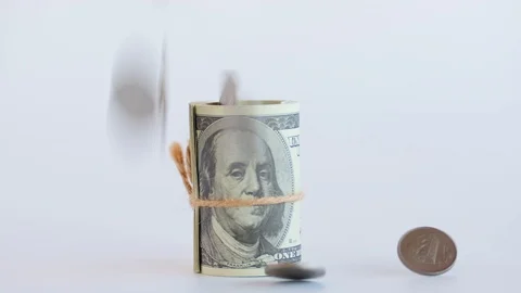 Money Drop Stock Footage 127677464