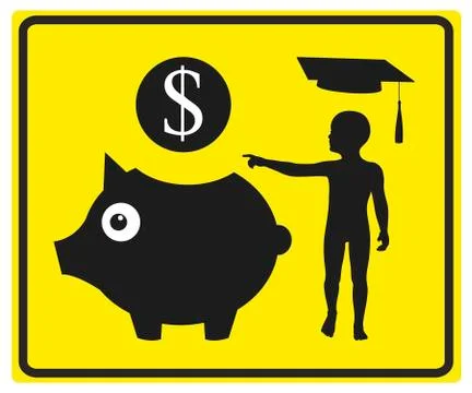 Money for education Stock Illustration