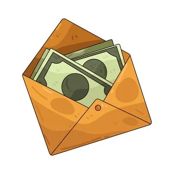 Money in Envelope illustration Stock Illustration