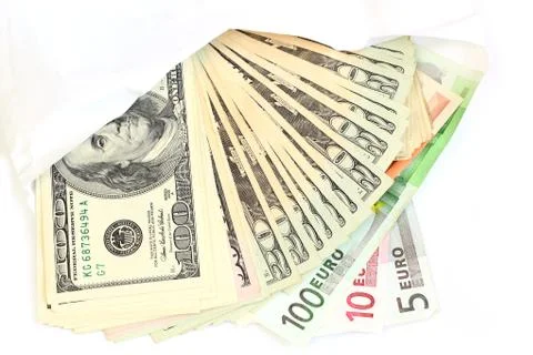 Money in envelope Stock-Fotos