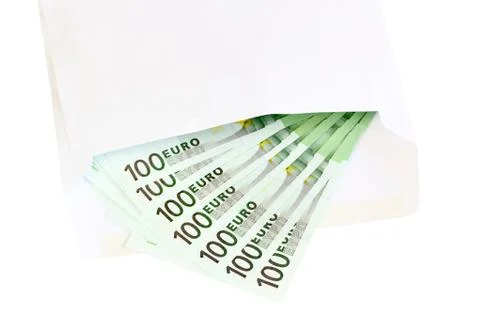 Money in envelope Stock Photos