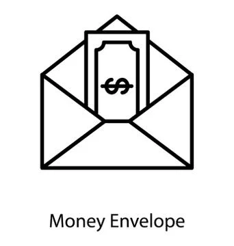 Money Envelope Vector Illustrazione stock