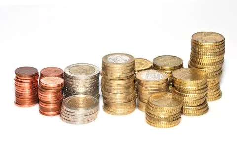 Money euro stack Stock Photos