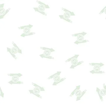 Money exchange glyph seamless pattern イラスト素材