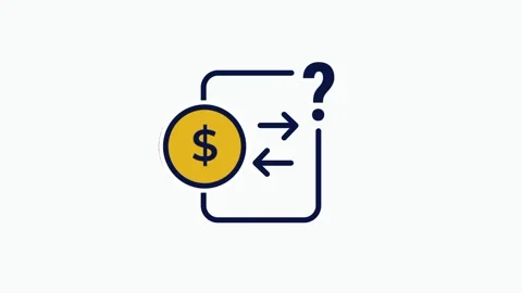 Money Exchange Question Mark Icon Stock Footage 343518817