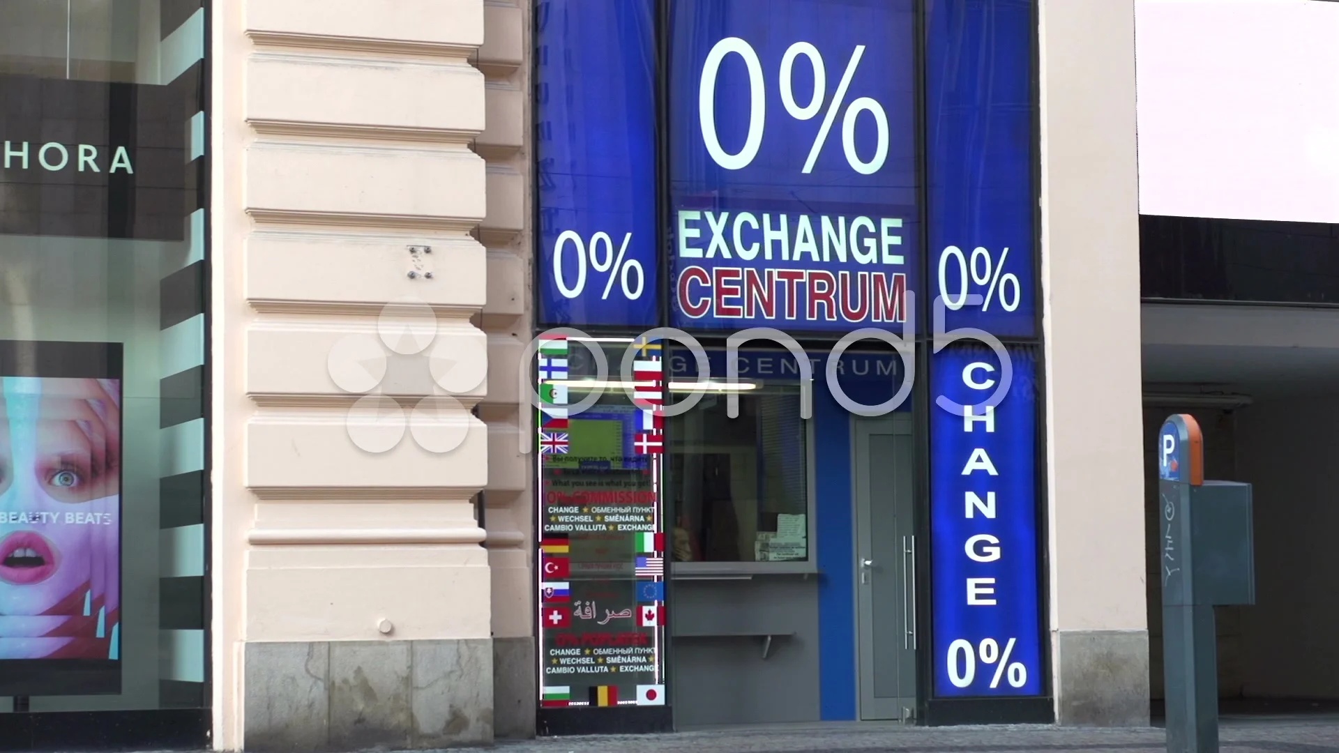 Money Exchange In Prague Stock Footage 37680313