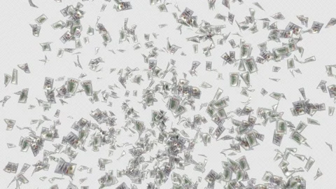 Money Explosion Stock Footage 161153122