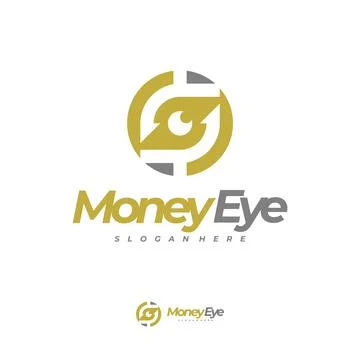 Money Eye logo vector, Creative Money logo design concepts, Letter S logo tem Stock-Illustration
