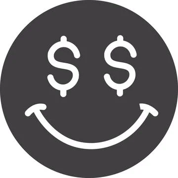Money eyes face Stock Illustration