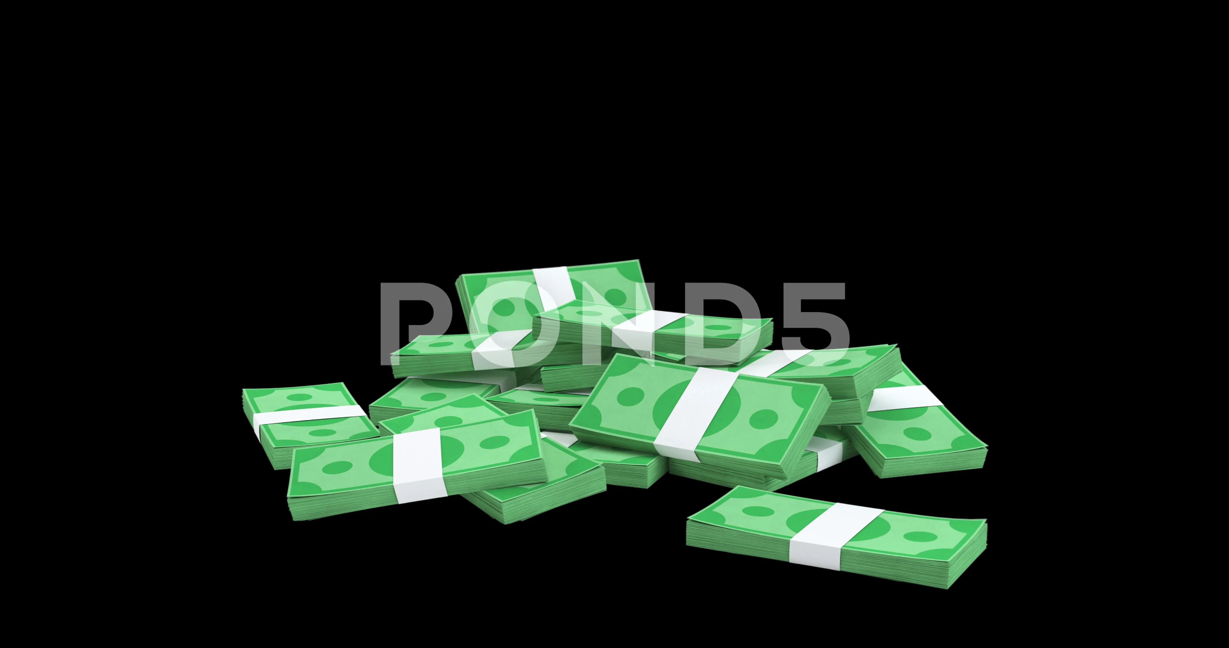 Money falling from above animation. Blac... | Stock Video | Pond5