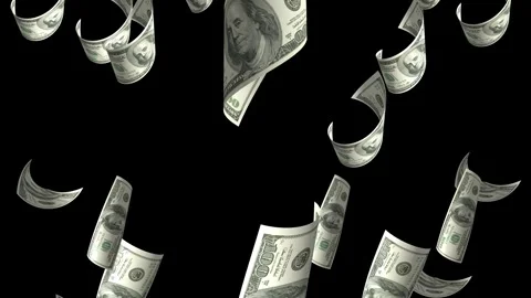 Money Falling Dollars Financial Us Usa American Currency Tax Rain 4K Video Video stock 291175692