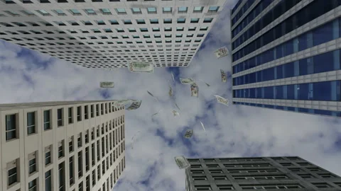 Money falling Stock Footage 130808679