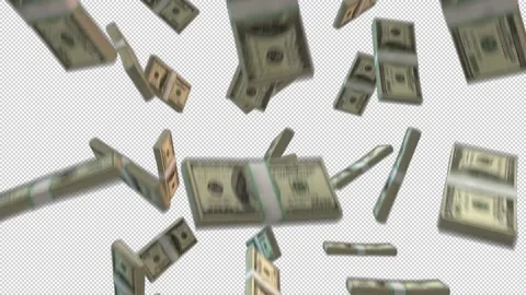Money Falling Stock Footage 219560419