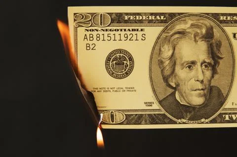 Money on Fire Photos