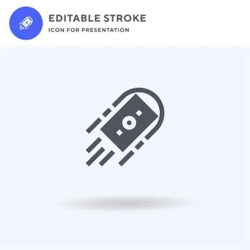 Money Flow icon vector, filled flat sign, solid pictogram isolated on white Stock Illustration