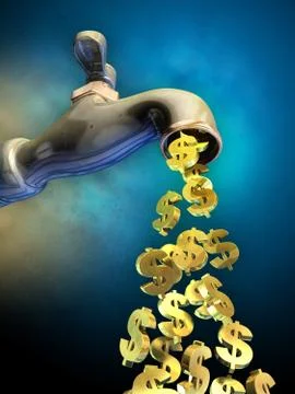 Money flow Stockillustratie